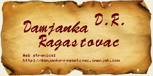 Damjanka Ragastovac vizit kartica